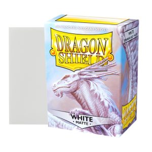 Specialized Card Game Sleeves Dragon Shield White 100ct Matte Card Sleeves Standard Size Board Game