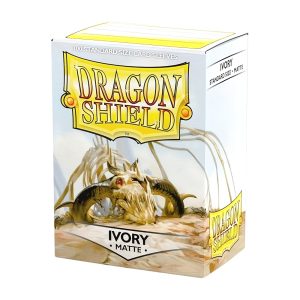 Specialized Card Game Sleeves Dragon Shield Ivory 100Ct Standard Size Matte Card Sleeves Standard Board Game And TCG Card Size